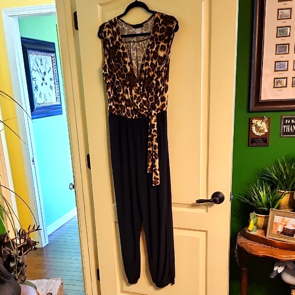 IN VEIN LEOPARD PRINT and BLACK JUMPSUIT